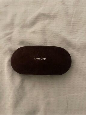 Tom Ford Velvet Sunglasses Case in Dark Brown